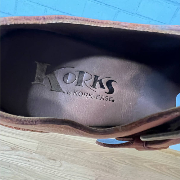 Kork-Ease Brown Leather Ankle Booties - Picture 8 of 9